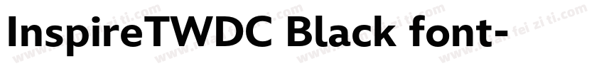 InspireTWDC Black font字体转换